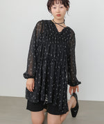 花柄プリントミニワンピース