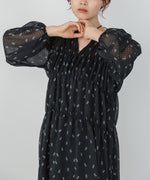 花柄プリントミニワンピース