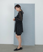 花柄プリントミニワンピース