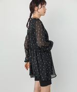 花柄プリントミニワンピース