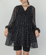 花柄プリントミニワンピース