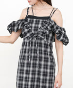 2WAYバルーンチェックワンピース