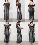 2WAYバルーンチェックワンピース