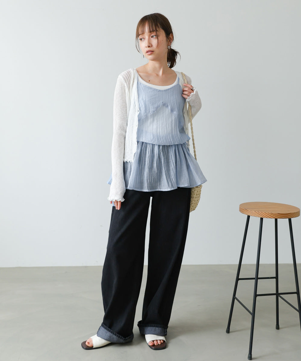 サイドリボンミニワンピース