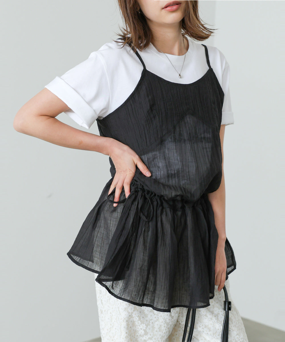 サイドリボンミニワンピース