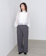 スタンド襟シアーブルゾン