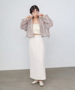 スタンド襟シアーブルゾン