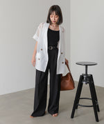 シアー半袖テーラードジャケット