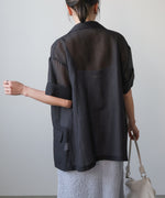 シアー半袖テーラードジャケット