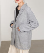 リネンライクジャケット（ベルト付き）