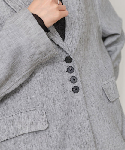 リネンライクジャケット（ベルト付き）