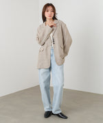 リネンライクジャケット（ベルト付き）