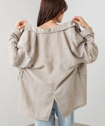 リネンライクジャケット（ベルト付き）