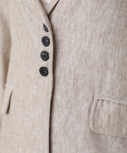 リネンライクジャケット（ベルト付き）