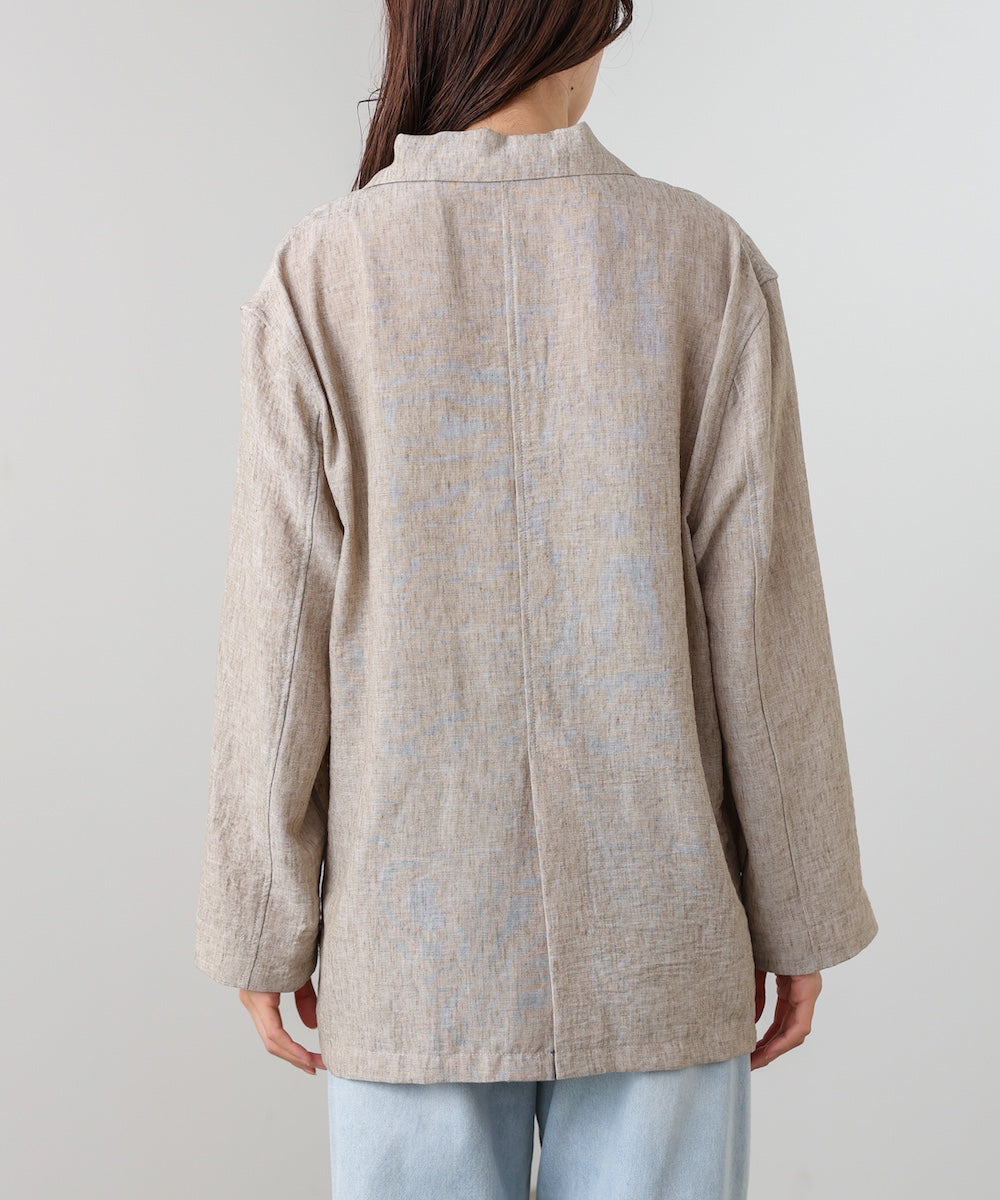 リネンライクジャケット（ベルト付き）