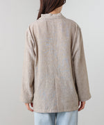 リネンライクジャケット（ベルト付き）