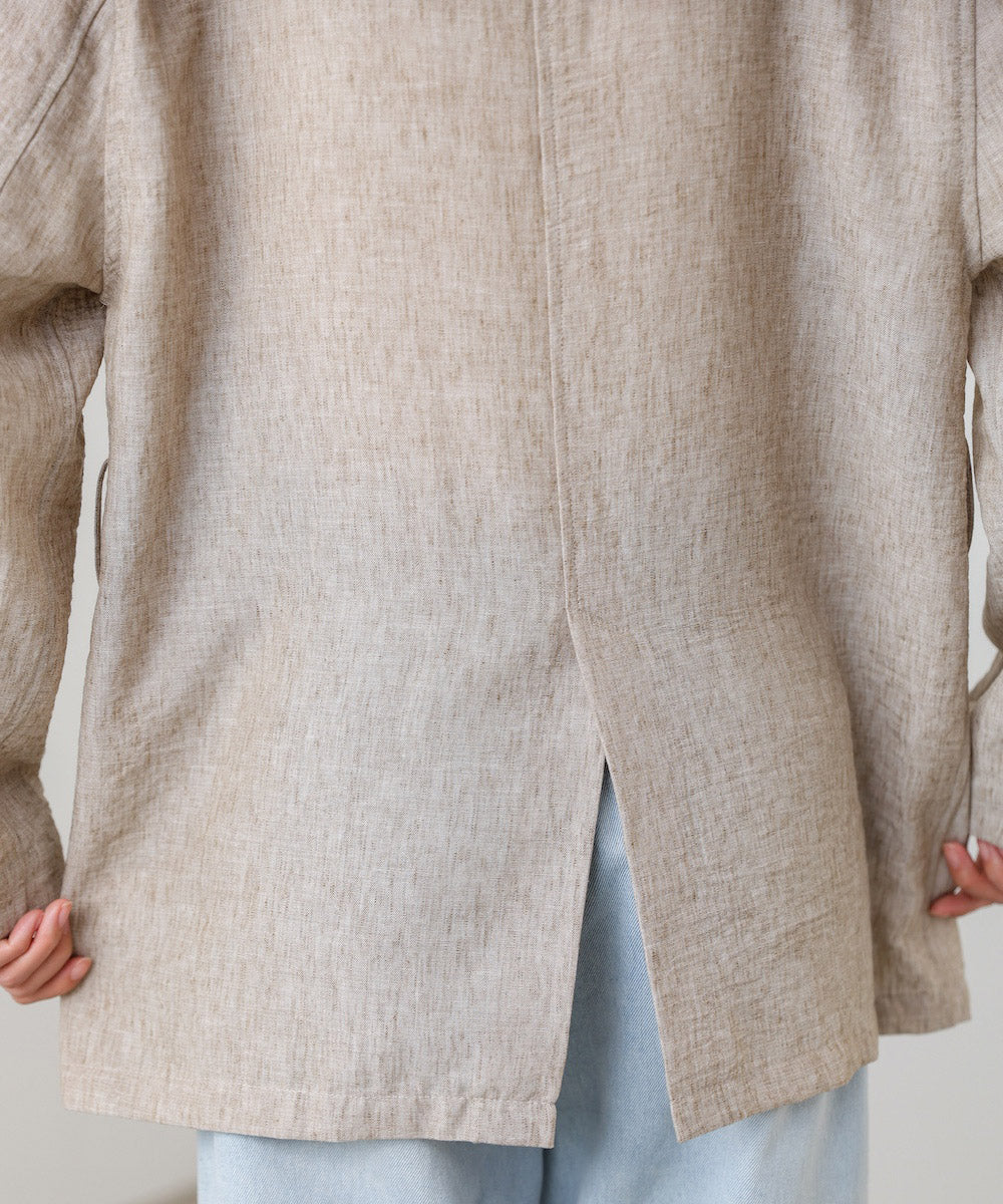 リネンライクジャケット（ベルト付き）