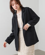 リネンライクジャケット（ベルト付き）