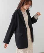 リネンライクジャケット（ベルト付き）