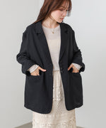 リネンライクジャケット（ベルト付き）