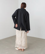 リネンライクジャケット（ベルト付き）