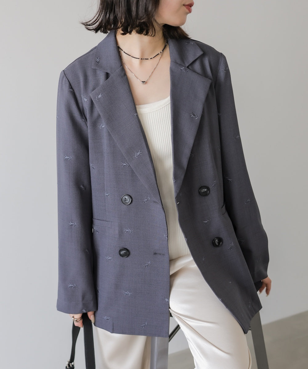 ◆発売前◆【セットアップ対応】刺繍シャツジャケット