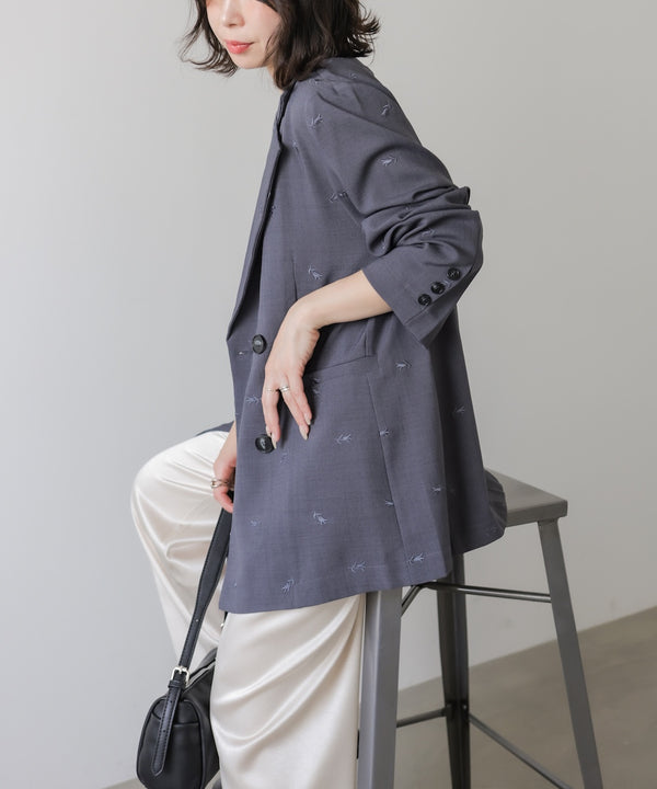 ◆発売前◆【セットアップ対応】刺繍シャツジャケット