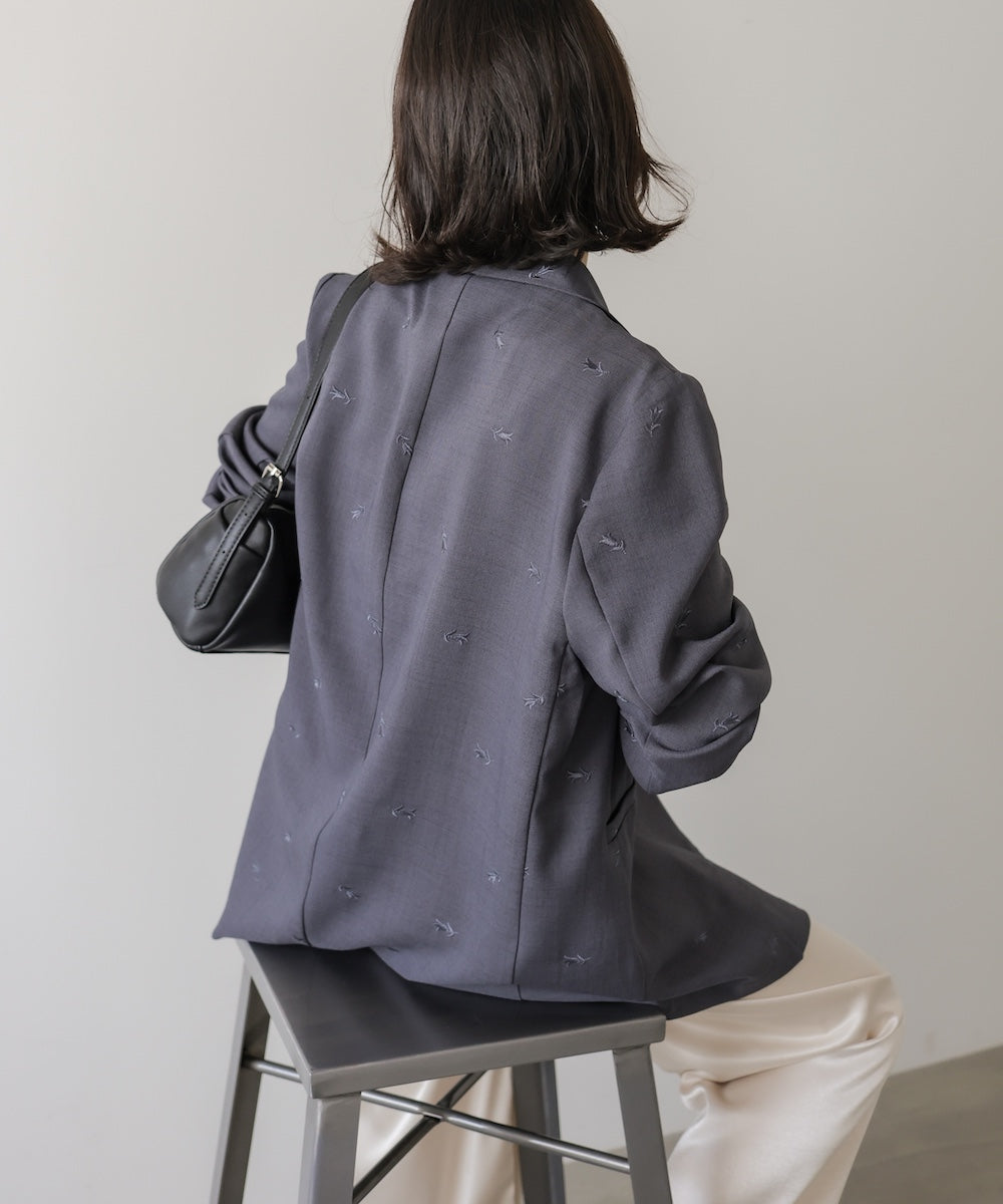 ◆発売前◆【セットアップ対応】刺繍シャツジャケット