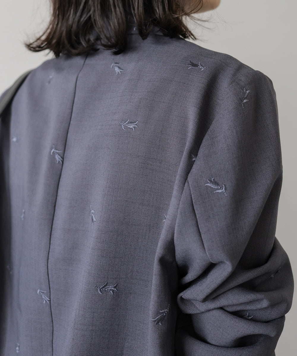 ◆発売前◆【セットアップ対応】刺繍シャツジャケット