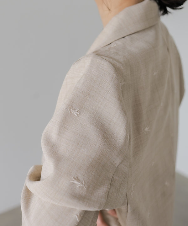 ◆発売前◆【セットアップ対応】刺繍シャツジャケット