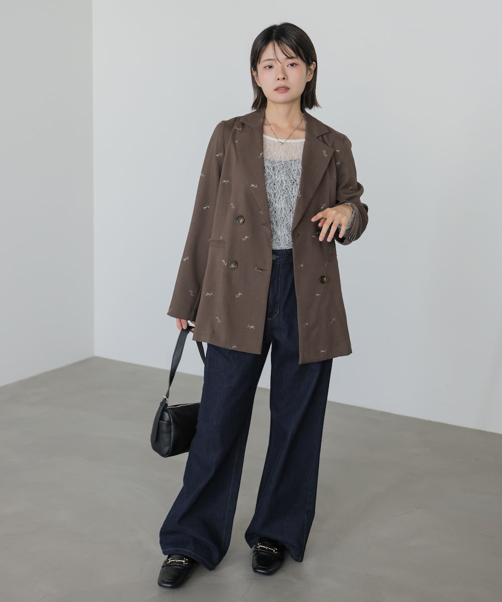 ◆発売前◆【セットアップ対応】刺繍シャツジャケット