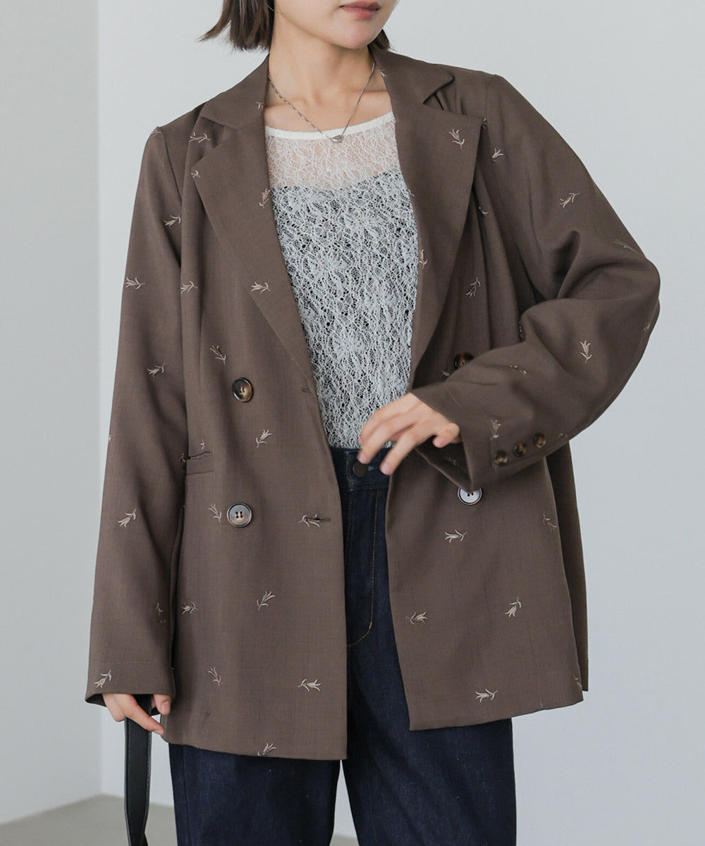 ◆発売前◆【セットアップ対応】刺繍シャツジャケット