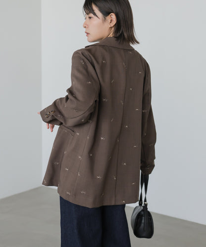 ◆発売前◆【セットアップ対応】刺繍シャツジャケット