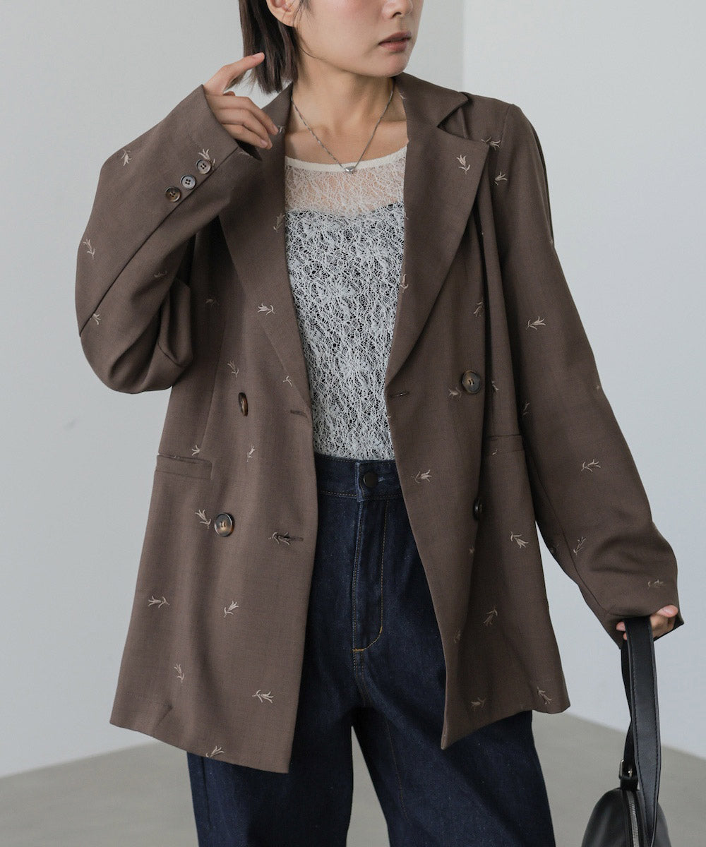 ◆発売前◆【セットアップ対応】刺繍シャツジャケット