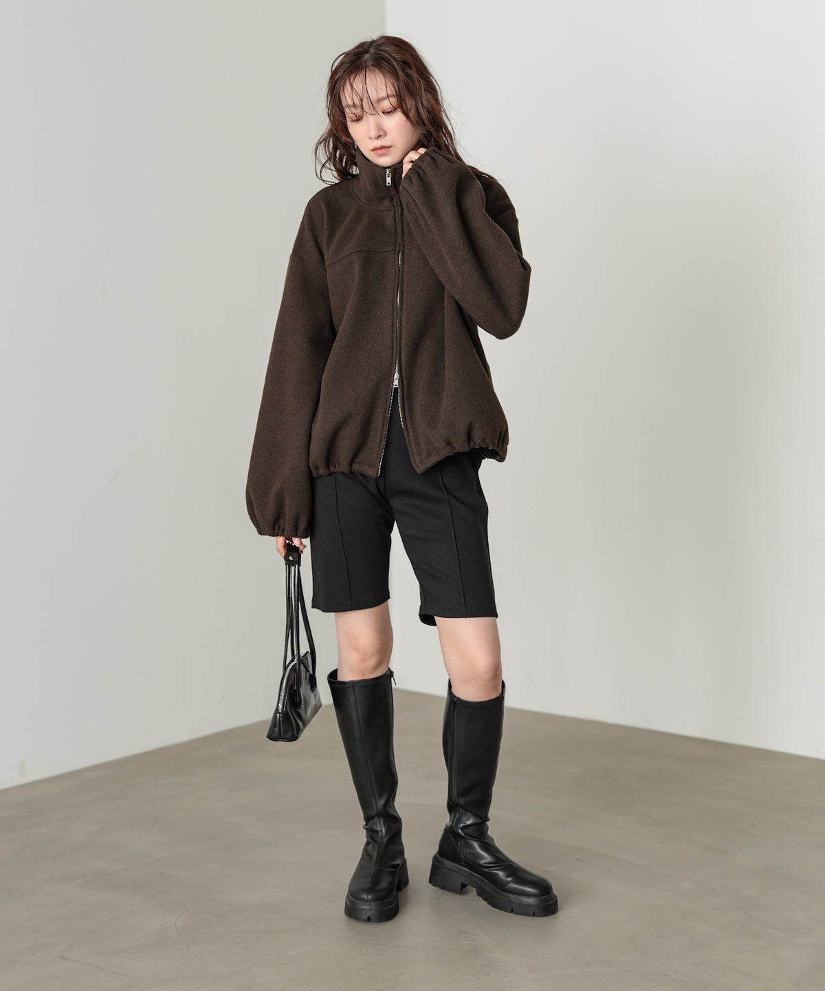 Ｗジップフリースブルゾン