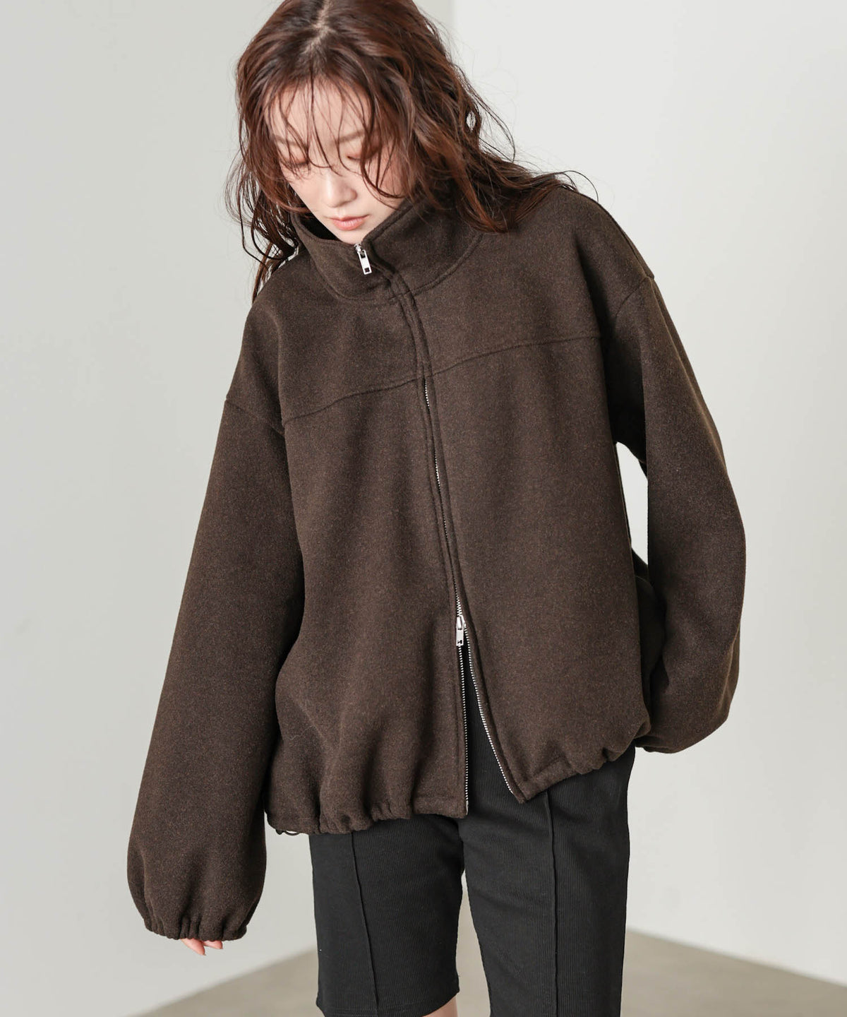 Ｗジップフリースブルゾン