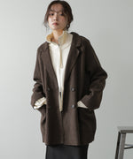 ウールライクテーラードダブルジャケット