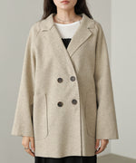 ウールライクテーラードダブルジャケット