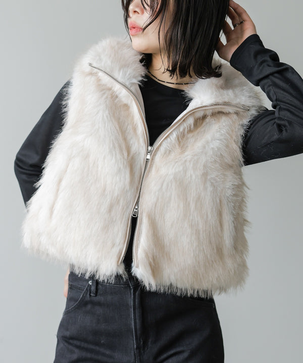 ◆◆発売前◆◆ミックスファーＷジップベスト[9/24発売]