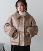 ◆◆発売前◆◆フェイクスエード×ボアボンディングムートンブルゾン[10/6発売]