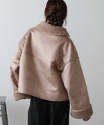 ◆◆発売前◆◆フェイクスエード×ボアボンディングムートンブルゾン[10/6発売]