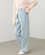 ウェーブラインデニムパンツ