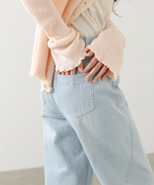 ウェーブラインデニムパンツ