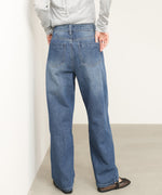 ウェーブラインデニムパンツ