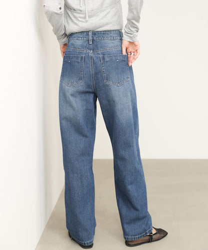 ウェーブラインデニムパンツ