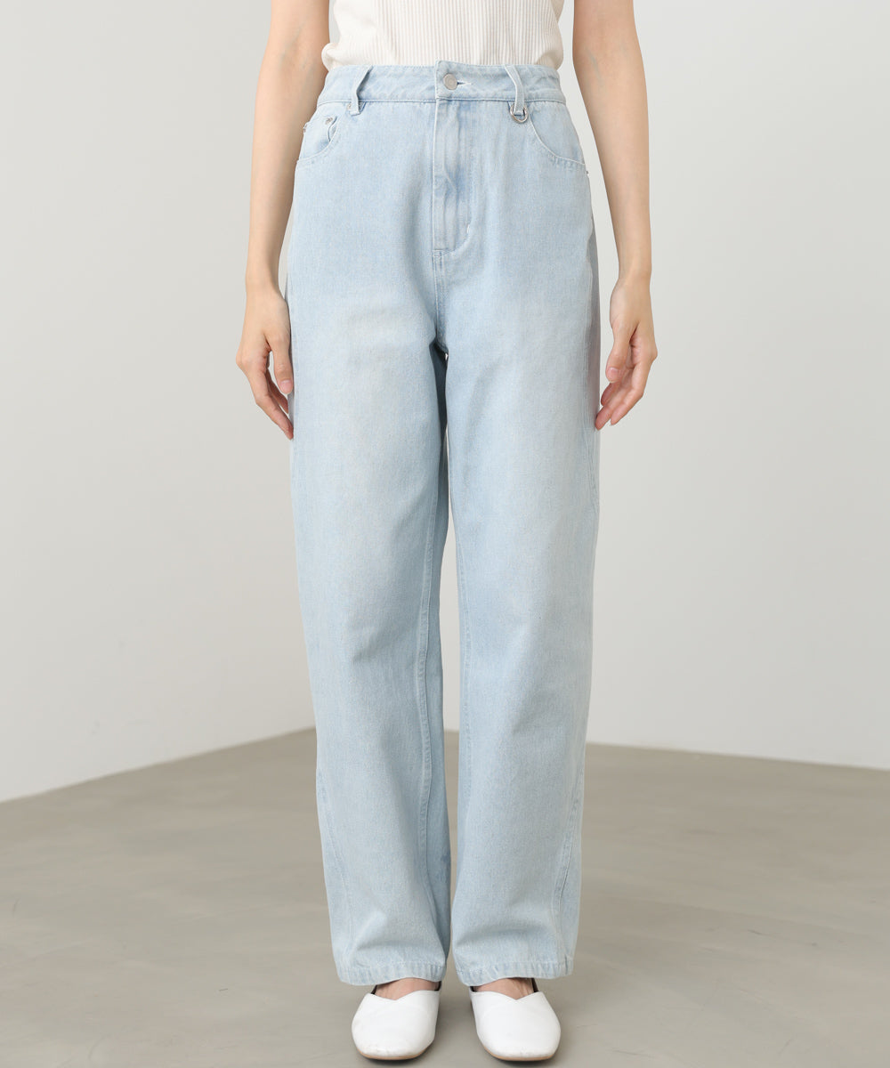 ウェーブラインデニムパンツ
