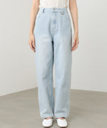 ウェーブラインデニムパンツ