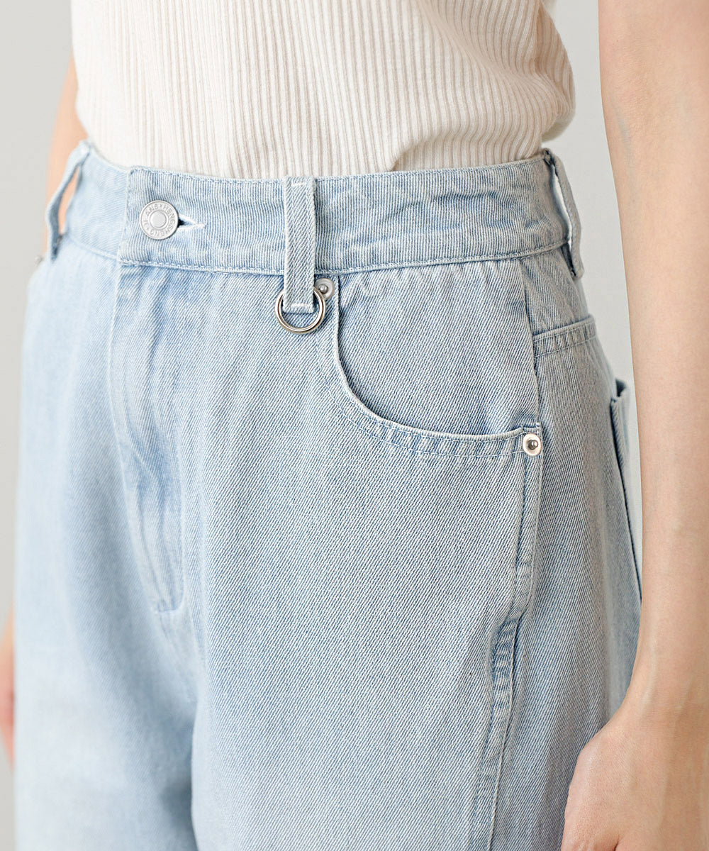 ウェーブラインデニムパンツ