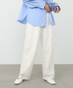 【選べるサイズ展開】刺繍フラワーパンツ