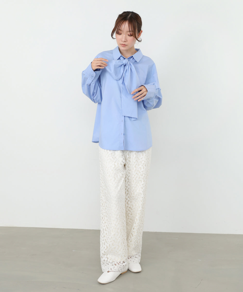 【選べるサイズ展開】刺繍フラワーパンツ